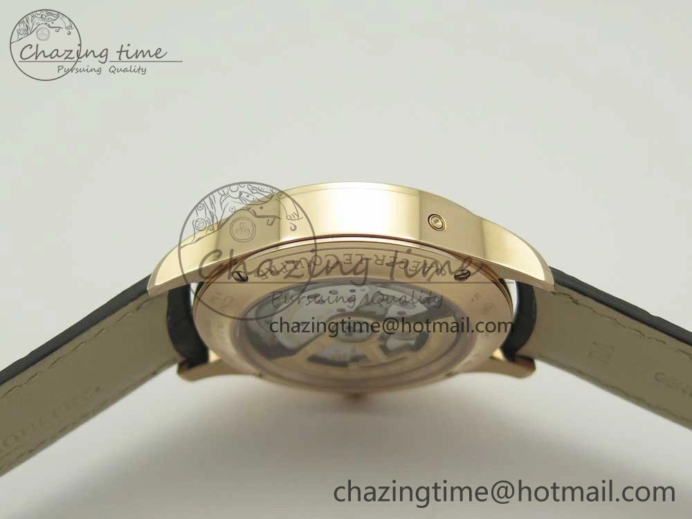 Master Calendar RG OMF 1:1 Best Edition Blue Dial on Black Leather Strap A866