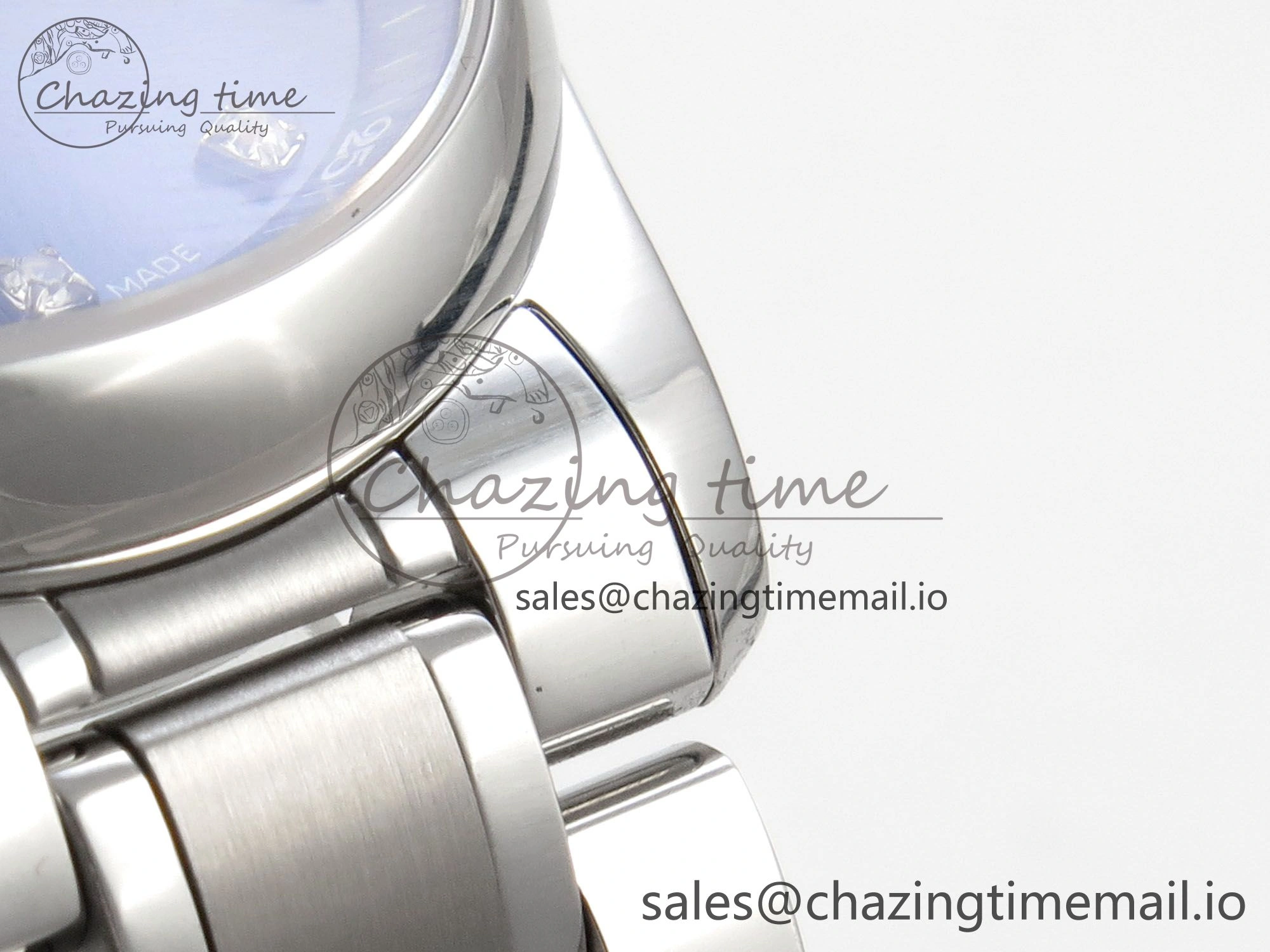 Master Collection 40mm SS AF 1:1 Best Edition Blue Dial on Stainless steel bracelet A2892