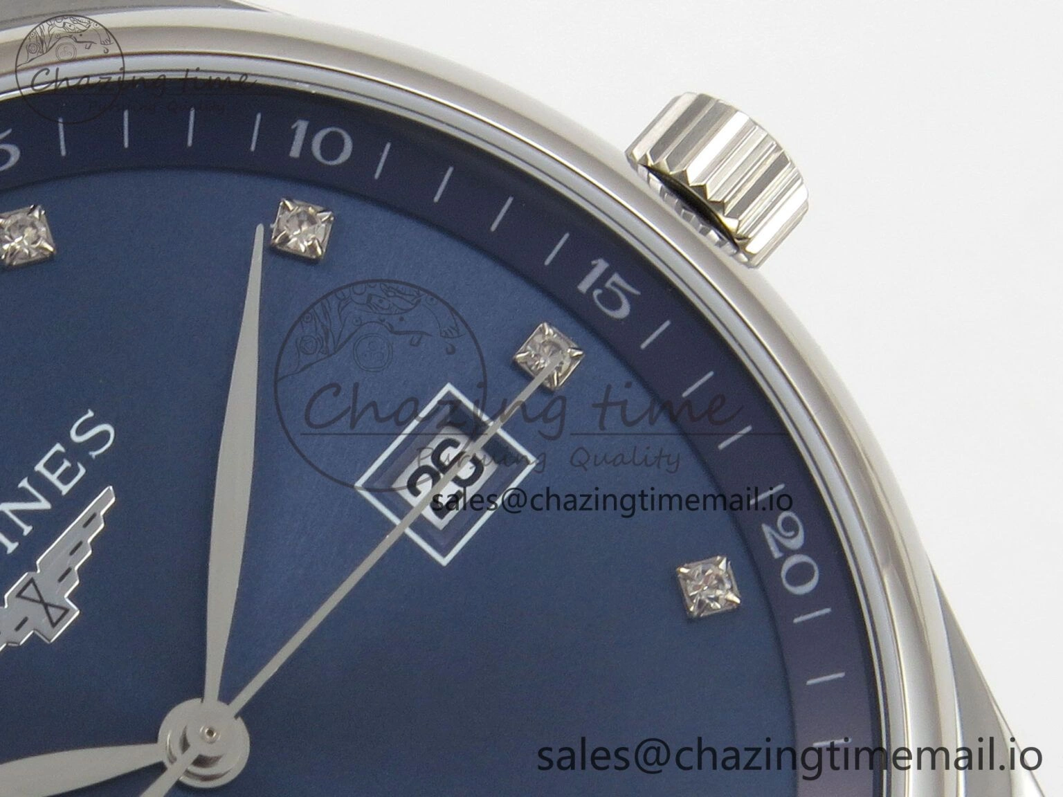 Master Collection 40mm SS AF 1:1 Best Edition Blue Dial on Stainless steel bracelet A2892