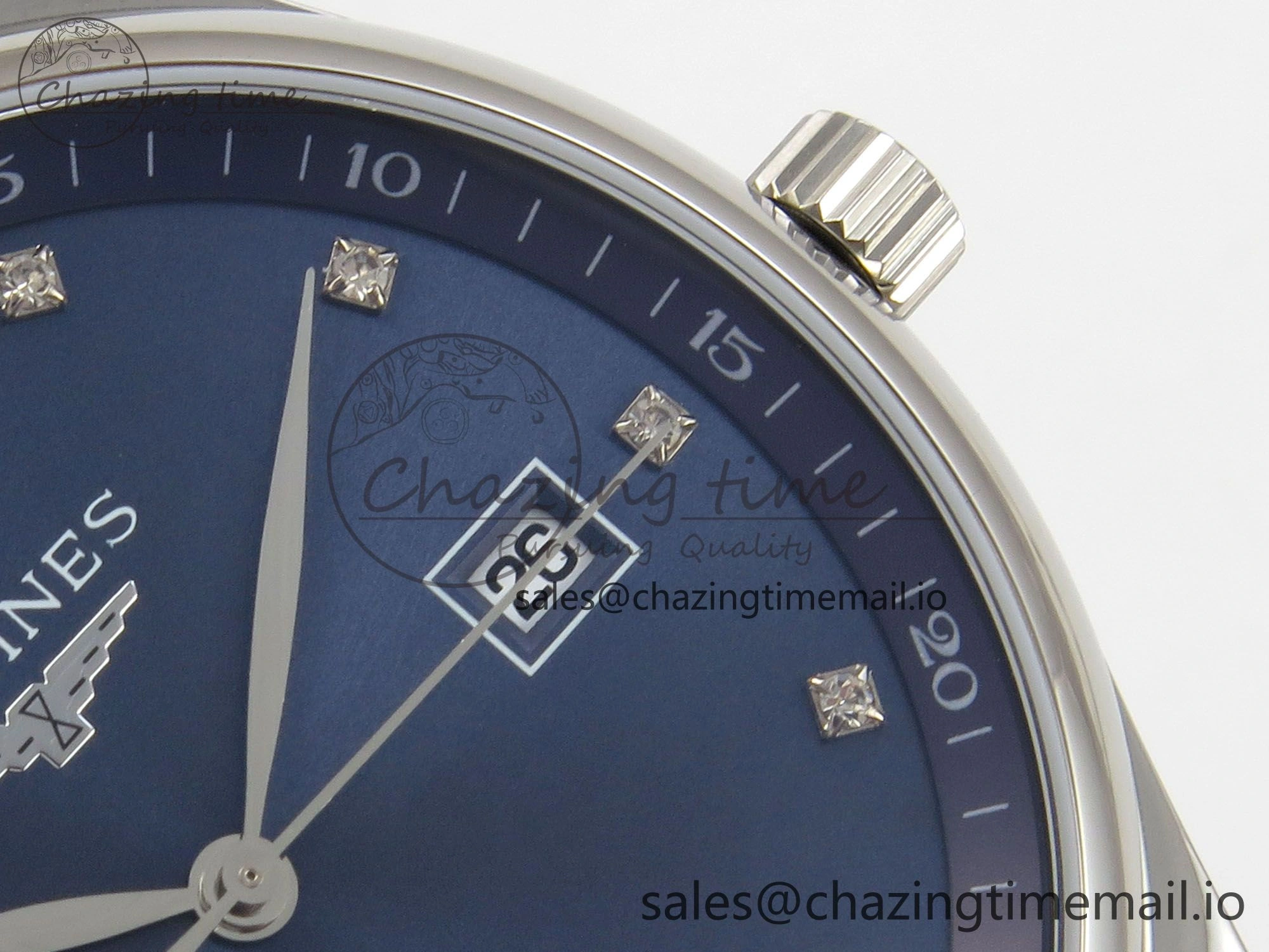 Master Collection 40mm SS AF 1:1 Best Edition Blue Dial on Stainless steel bracelet A2892