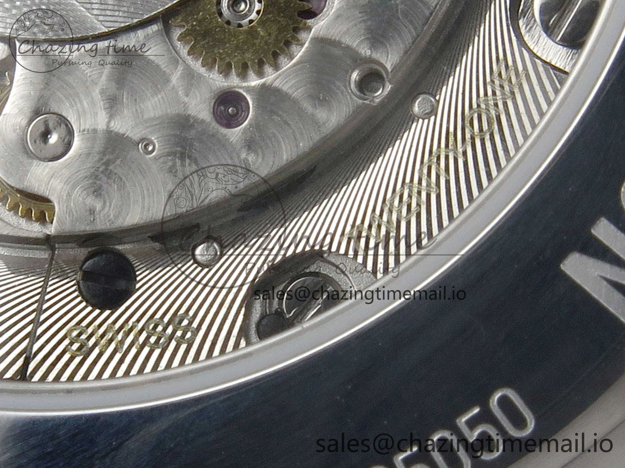 Master Collection 40mm SS AF 1:1 Best Edition Gray Roman Dial on Brown Leather Strap A2892