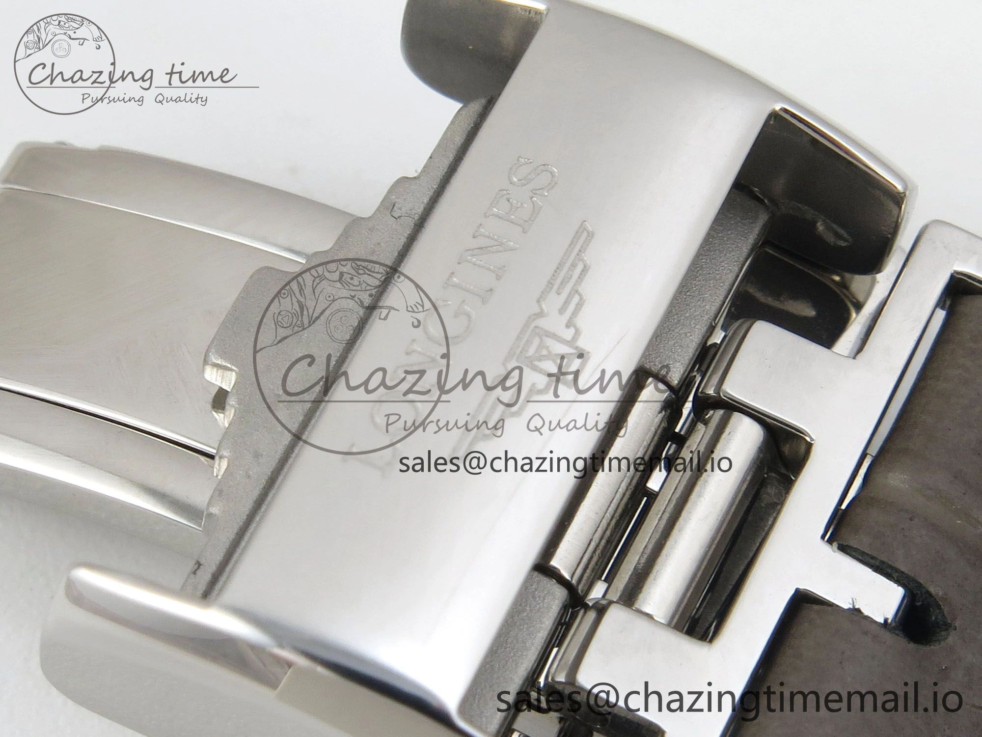 Master Collection 40mm SS AF 1:1 Best Edition Gray Roman Dial on Brown Leather Strap A2892