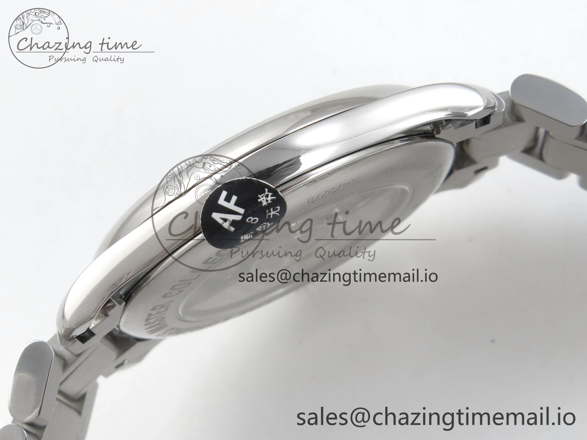Master Collection 40mm SS AF 1:1 Best Edition Gray Roman Dial on Stainless steel bracelet A2892