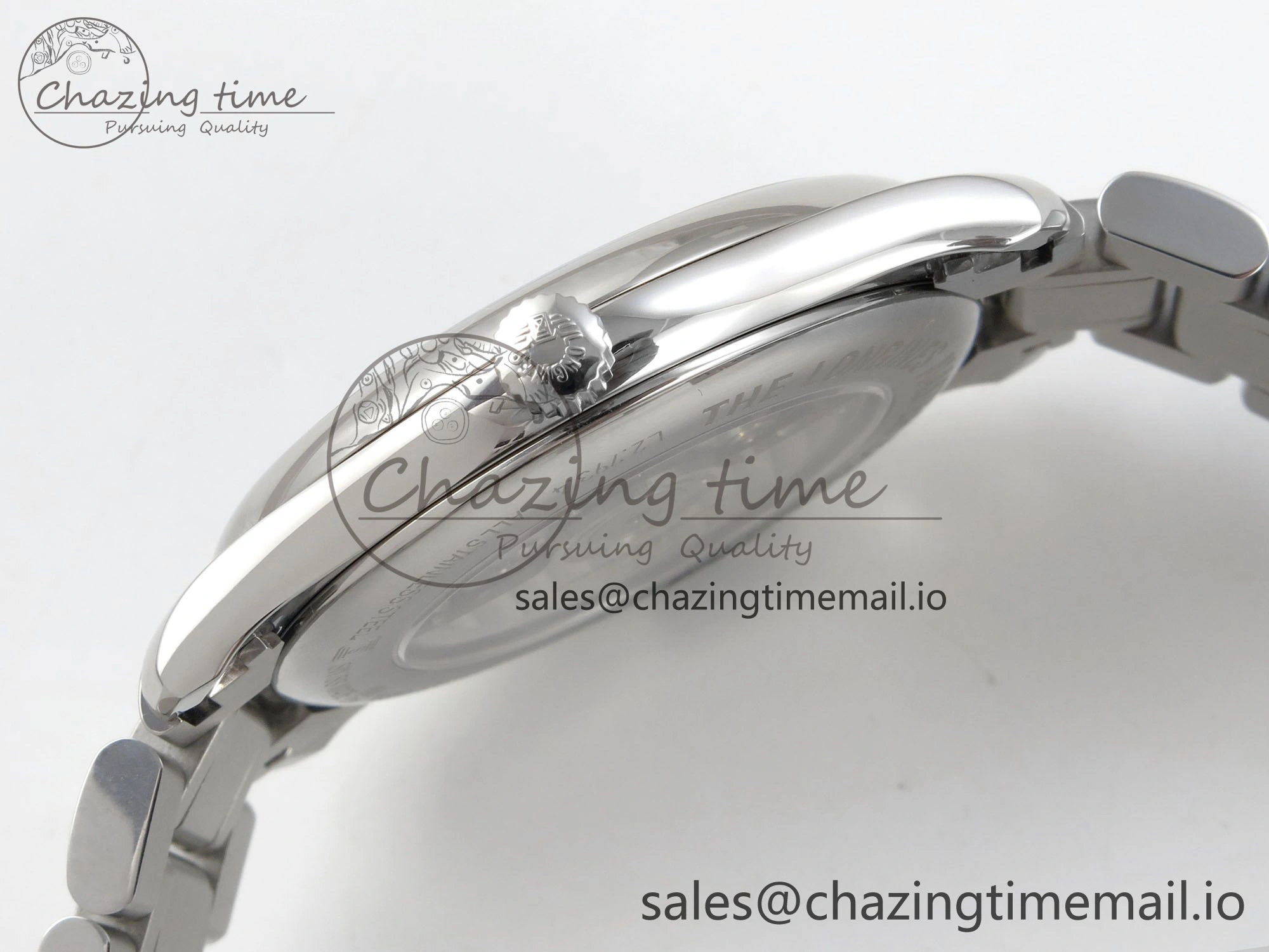 Master Collection 40mm SS AF 1:1 Best Edition Gray Roman Dial on Stainless steel bracelet A2892