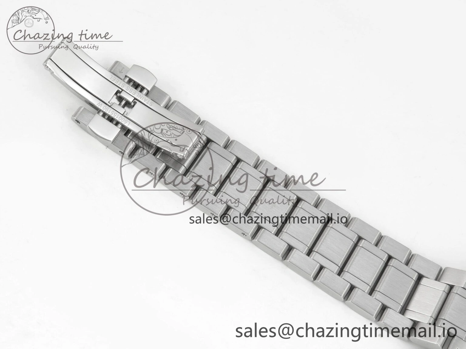 Master Collection 40mm SS AF 1:1 Best Edition Gray Roman Dial on Stainless steel bracelet A2892