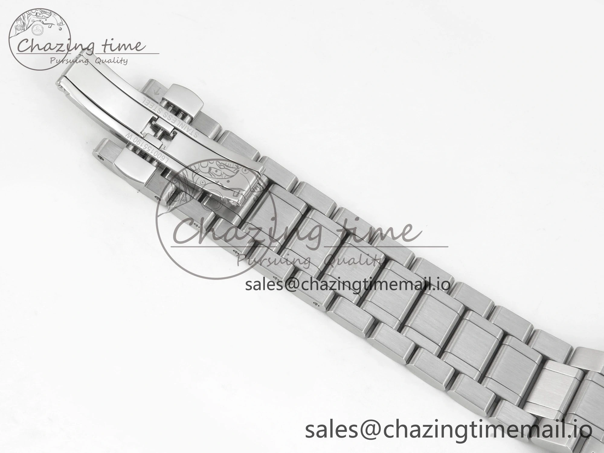 Master Collection 40mm SS AF 1:1 Best Edition Gray Roman Dial on Stainless steel bracelet A2892