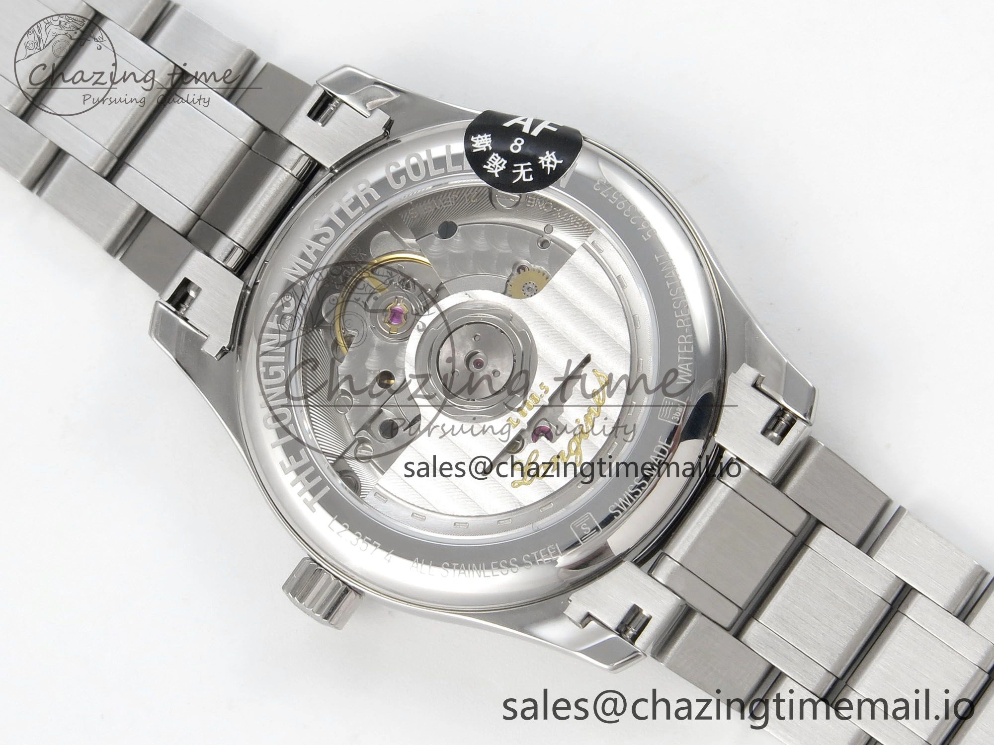Master Collection 40mm SS AF 1:1 Best Edition Green Dial on Stainless steel bracelet A2892
