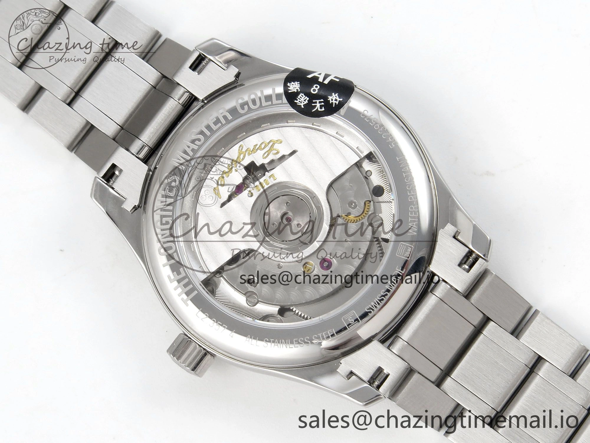 Master Collection 40mm SS AF 1:1 Best Edition Green Dial on Stainless steel bracelet A2892