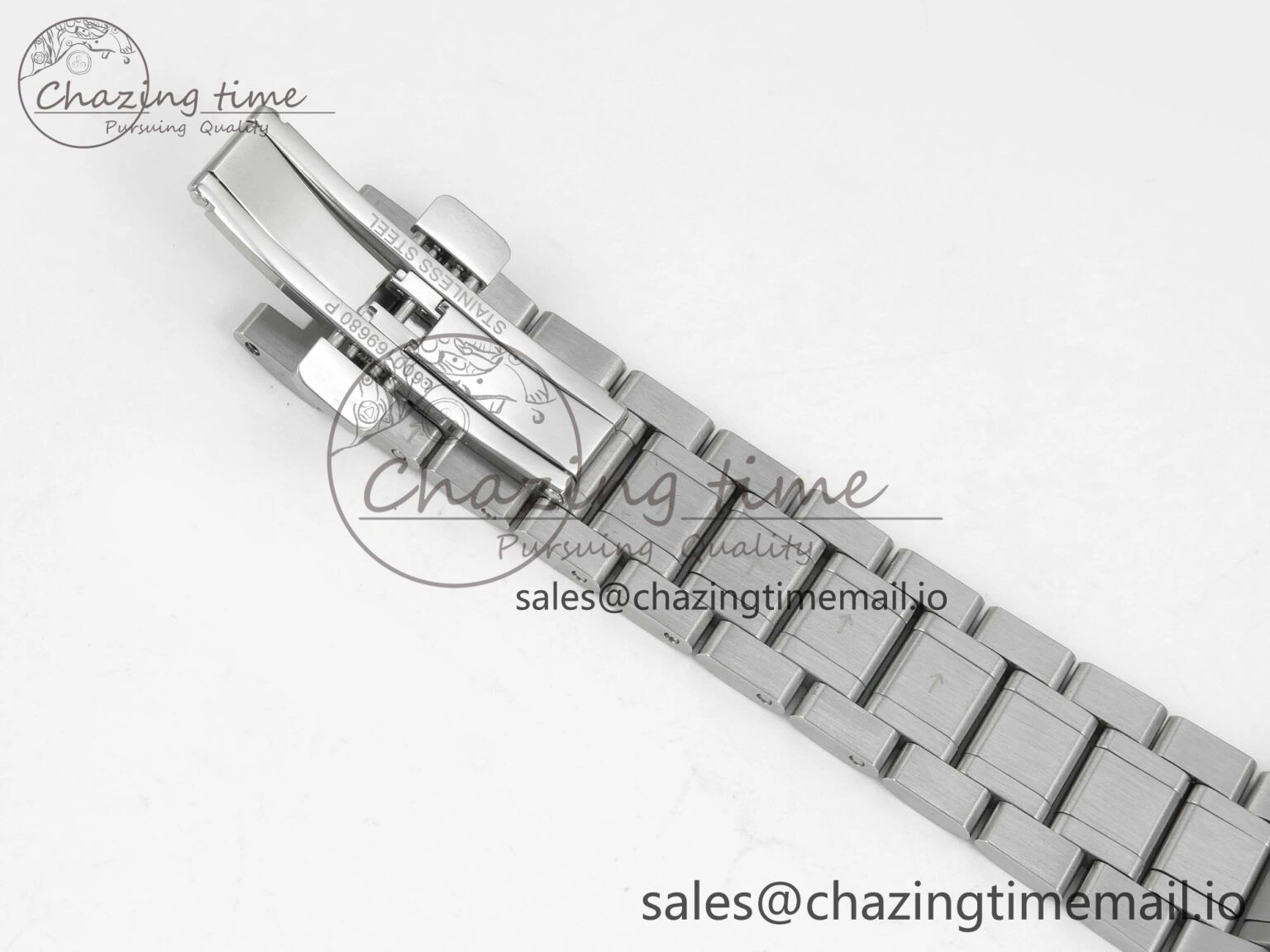 Master Collection 40mm SS AF 1:1 Best Edition Green Dial on Stainless steel bracelet A2892