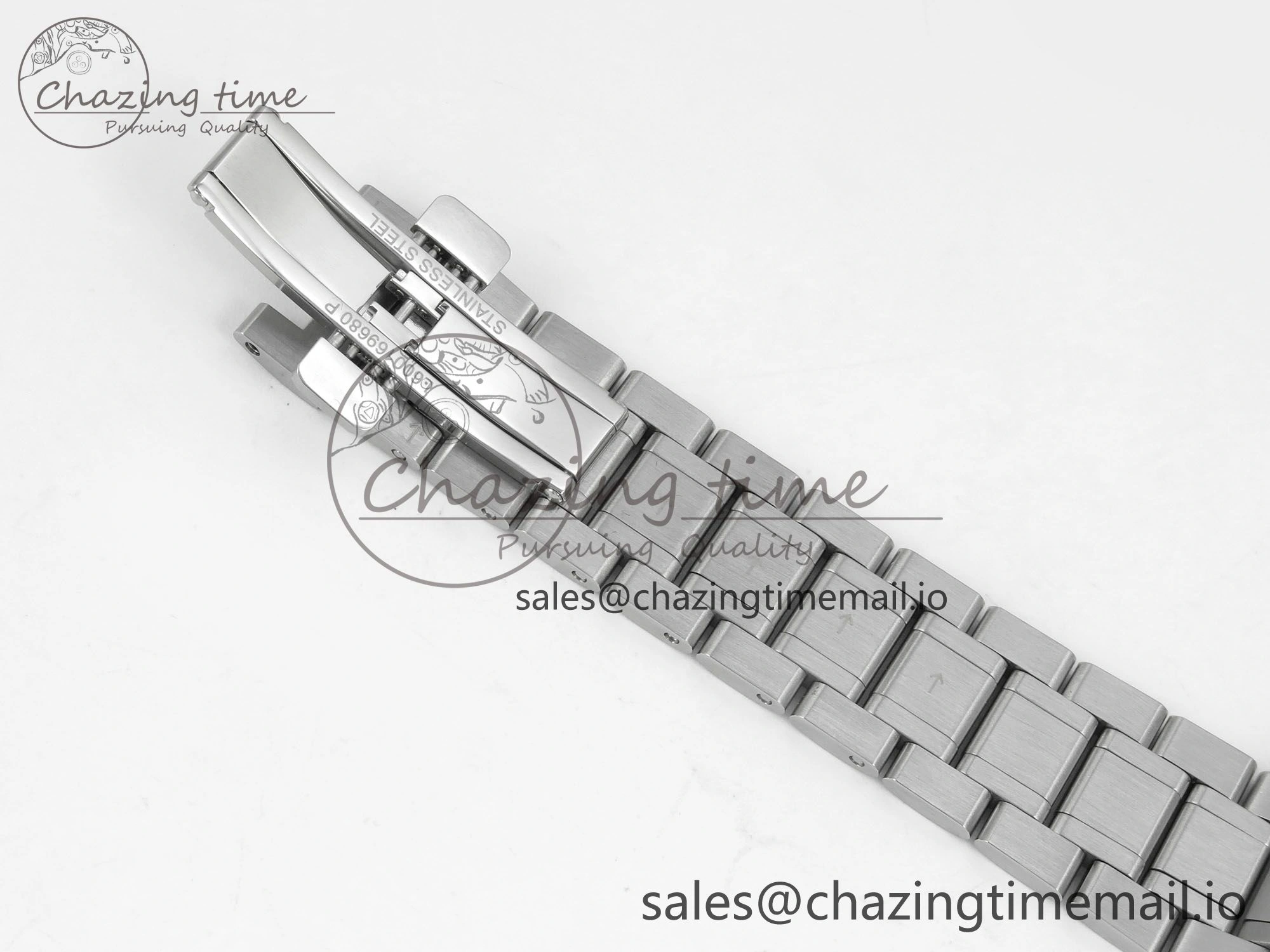 Master Collection 40mm SS AF 1:1 Best Edition Green Dial on Stainless steel bracelet A2892