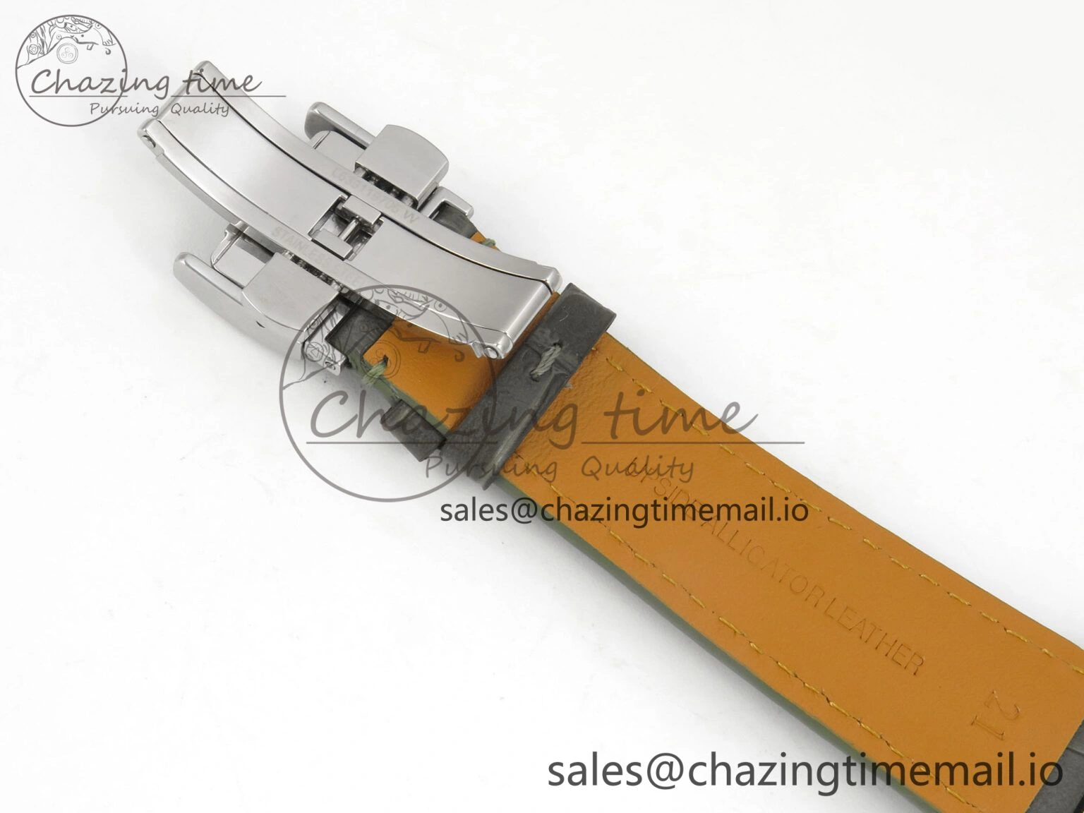 Master Collection 40mm SS AF 1:1 Best Edition Green Roman Dial on Brown Leather Strap A2892