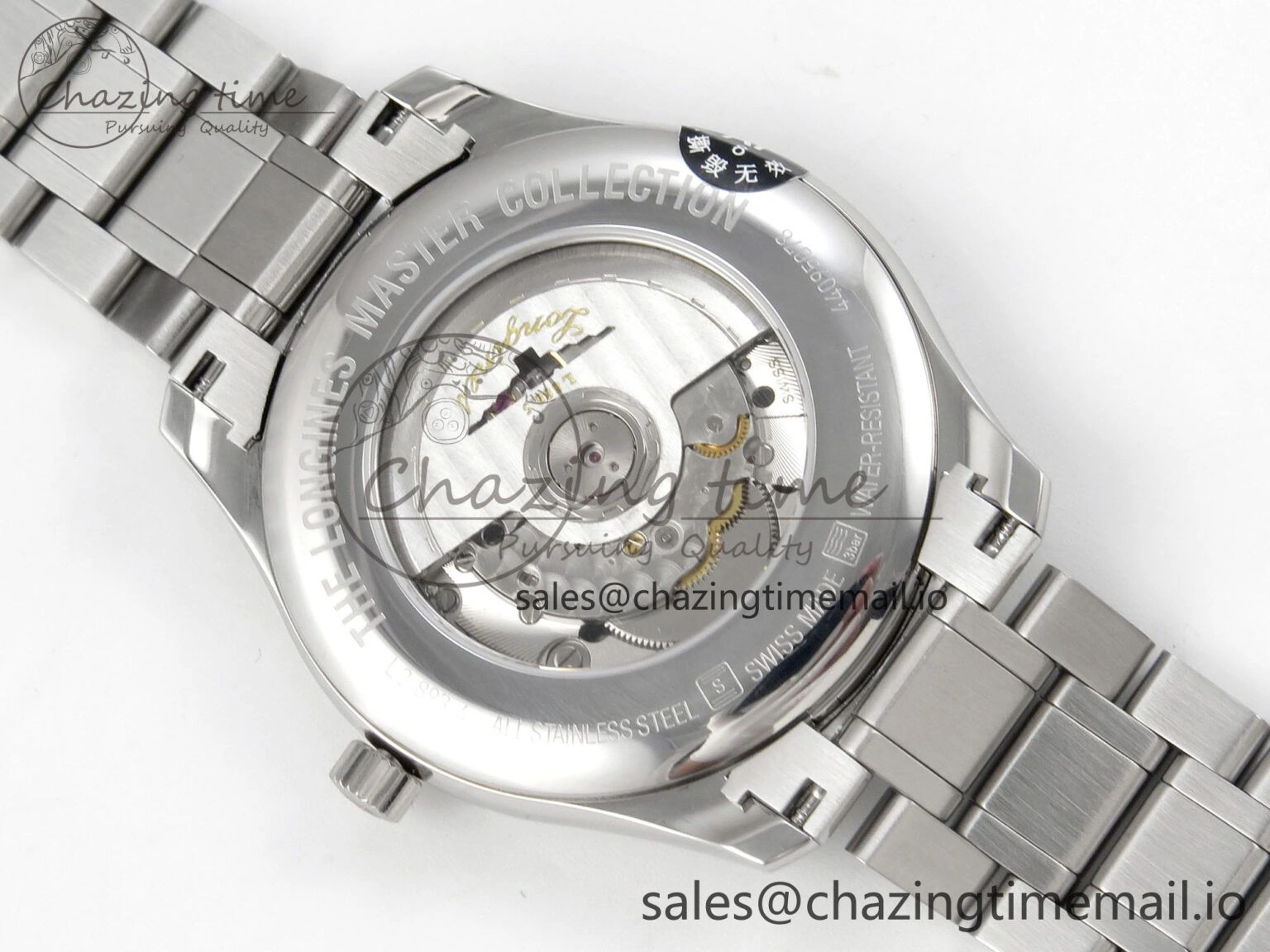 Master Collection 40mm SS AF 1:1 Best Edition Green Roman Dial on Stainless steel bracelet A2892