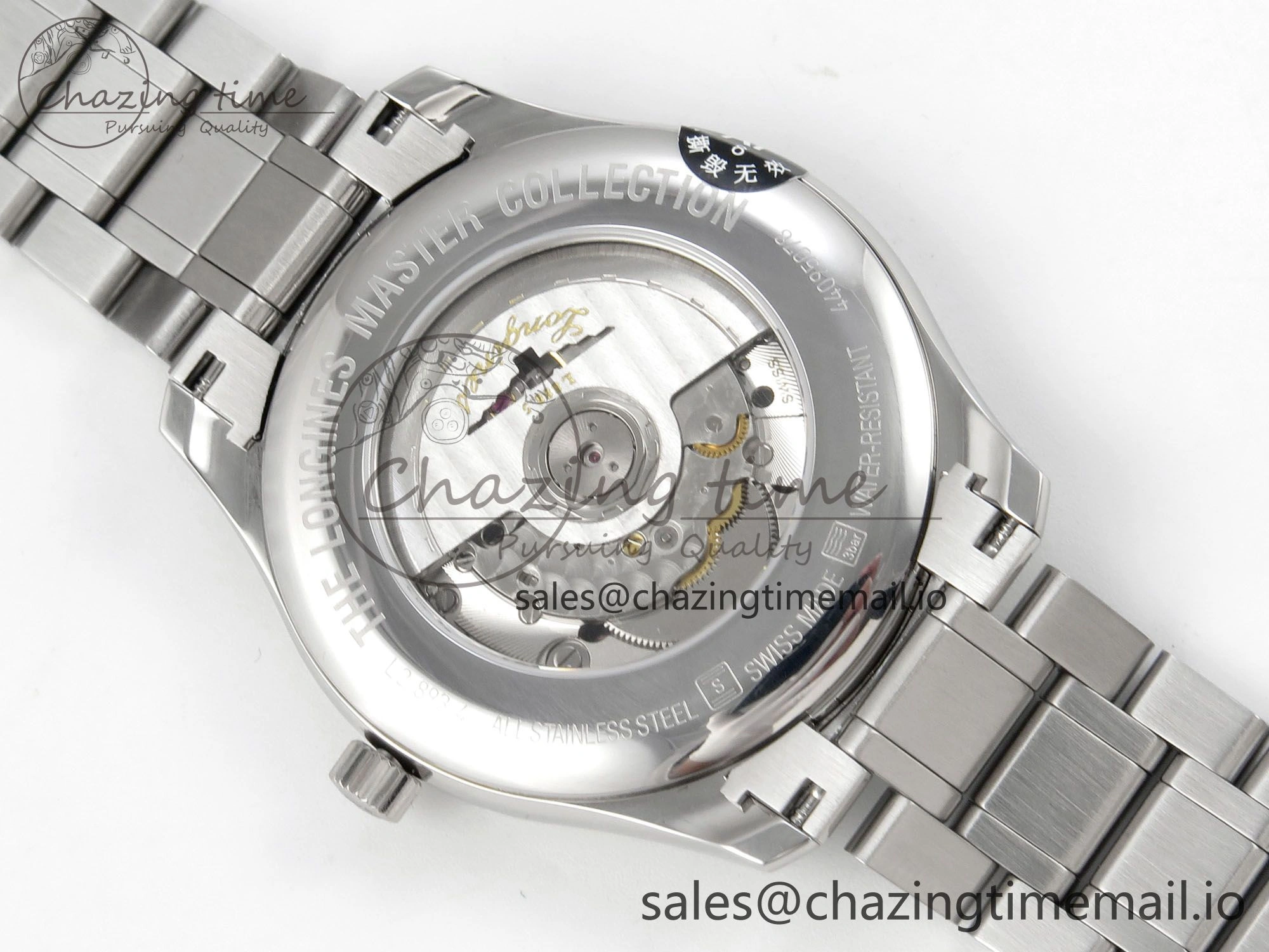 Master Collection 40mm SS AF 1:1 Best Edition Green Roman Dial on Stainless steel bracelet A2892