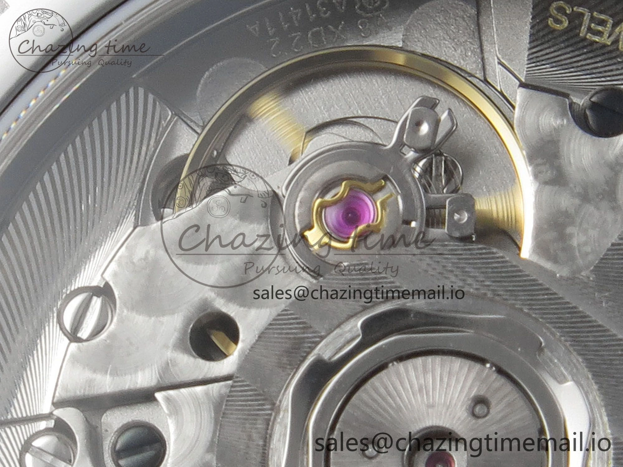 Master Collection 40mm SS AF 1:1 Best Edition Green Roman Dial on Stainless steel bracelet A2892
