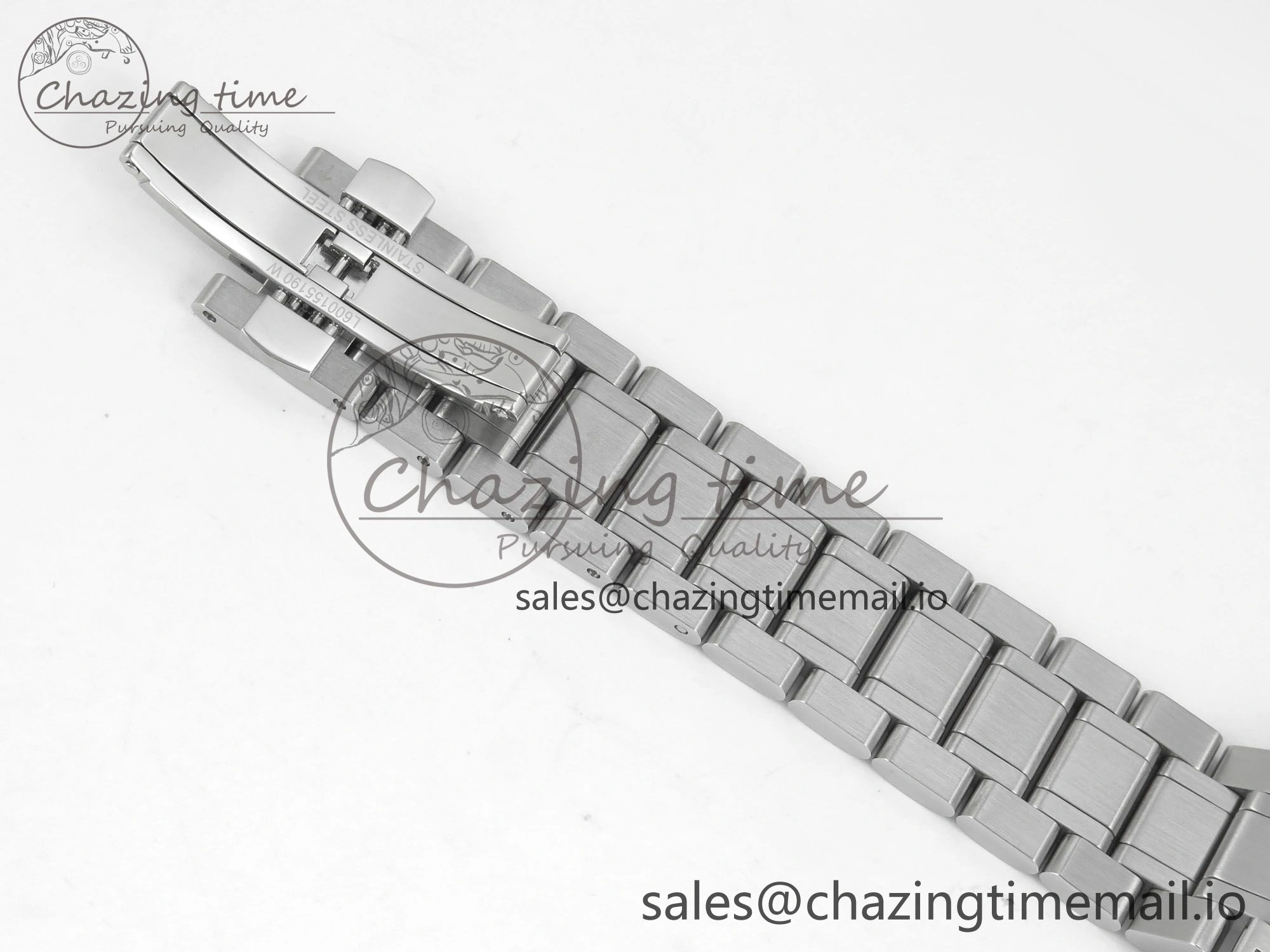 Master Collection 40mm SS AF 1:1 Best Edition Green Roman Dial on Stainless steel bracelet A2892