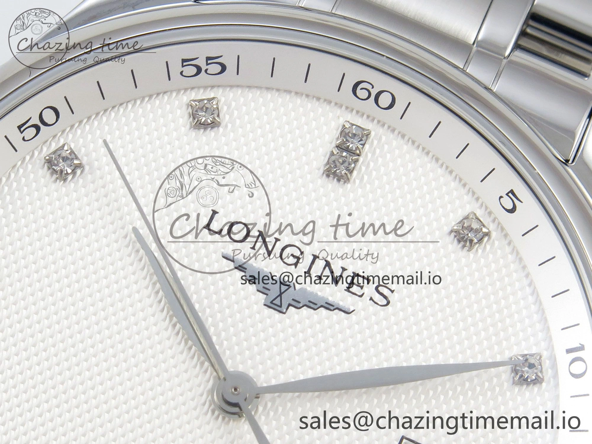 Master Collection 40mm SS AF 1:1 Best Edition Silver Dial on Stainless steel bracelet A2892