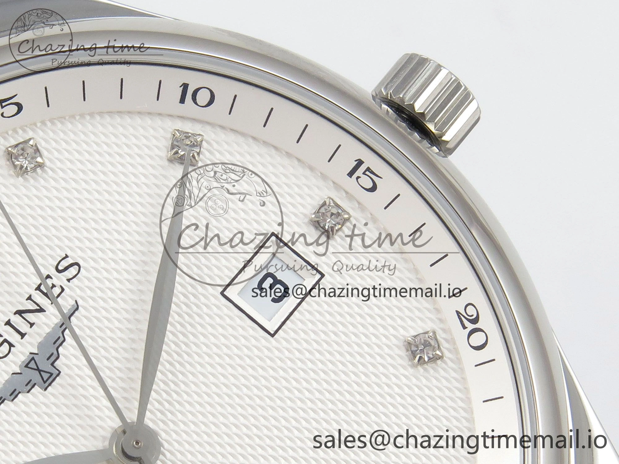 Master Collection 40mm SS AF 1:1 Best Edition Silver Dial on Stainless steel bracelet A2892