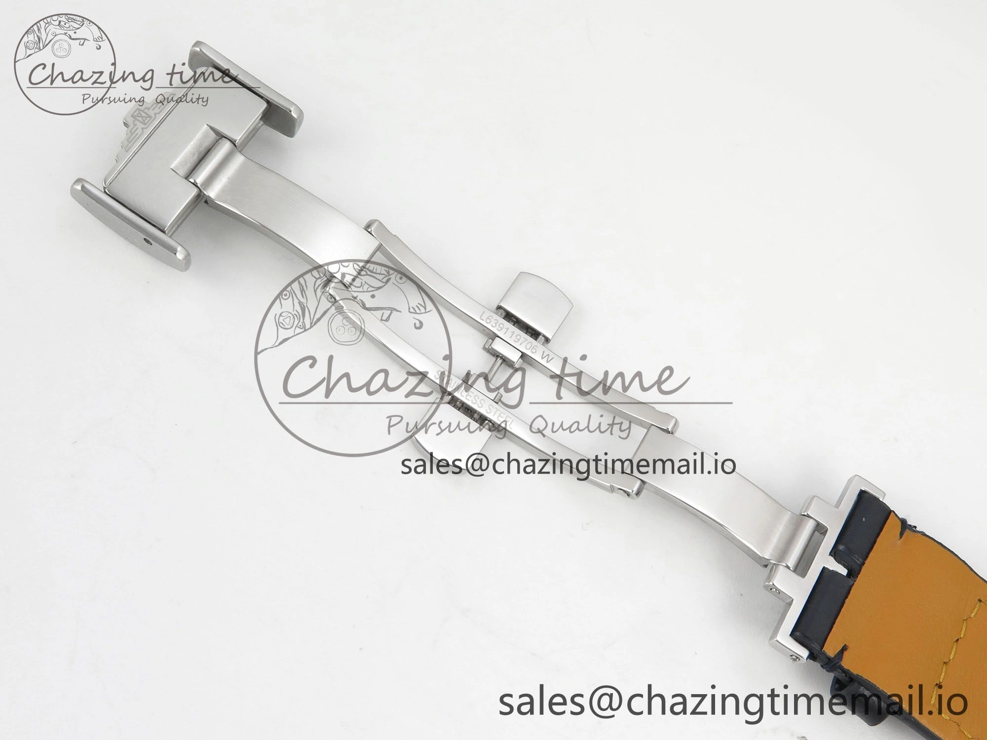 Master Collection 40mm SS AF 1:1 Best Edition White Roman Dial on Blue Leather Strap A2892