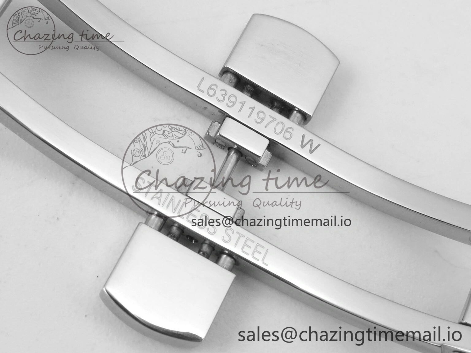 Master Collection 40mm SS AF 1:1 Best Edition White Roman Dial on Blue Leather Strap A2892