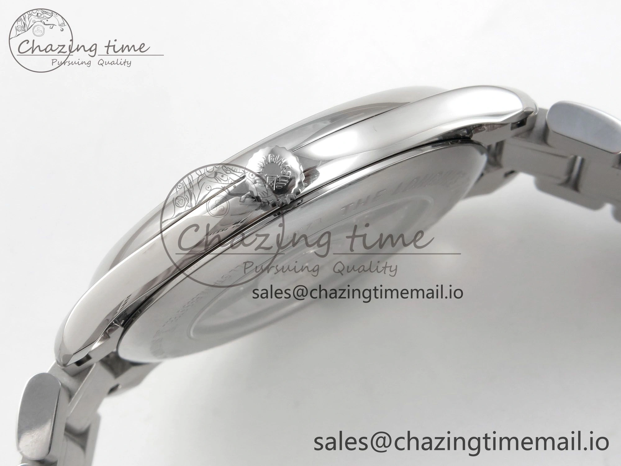 Master Collection 40mm SS AF 1:1 Best Edition White Roman Dial on Stainless steel bracelet A2892