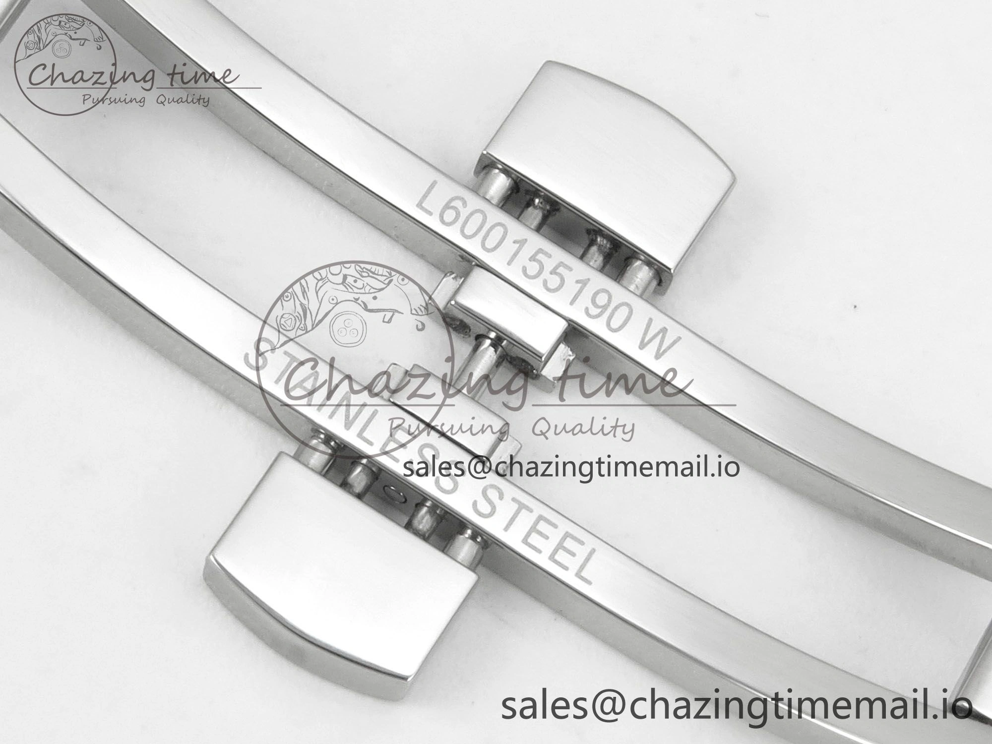 Master Collection 40mm SS AF 1:1 Best Edition White Roman Dial on Stainless steel bracelet A2892