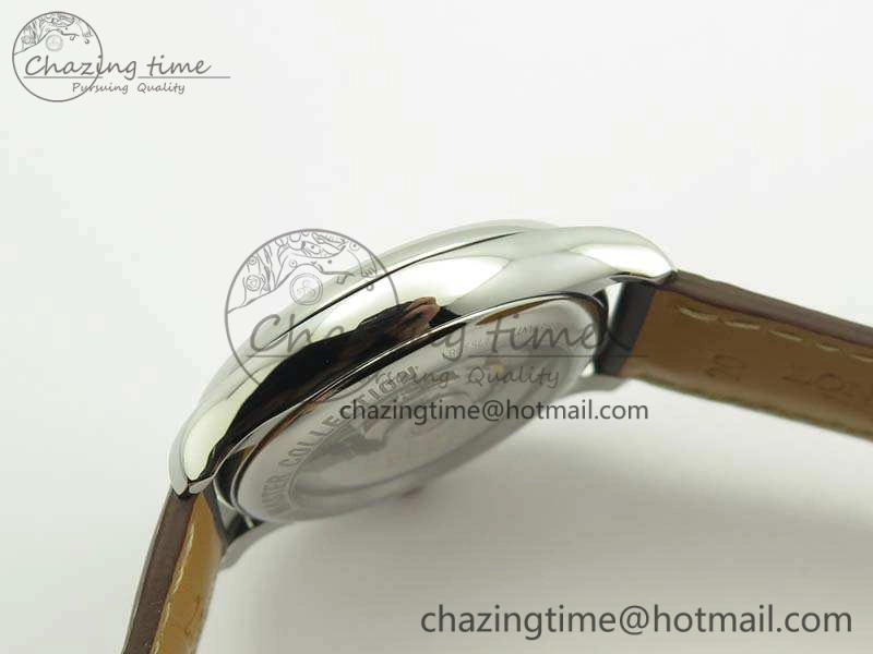 Master Collection SS LGF 1:1 Best Edition White Dial On Leather Strap