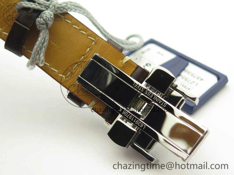 Master Collection SS LGF 1:1 Best Edition White Dial On Leather Strap