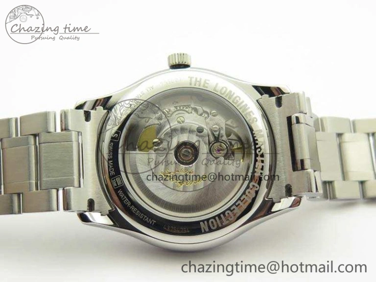 Master Collection SS LGF 1:1 Best Edition White Dial On SS Bracelet