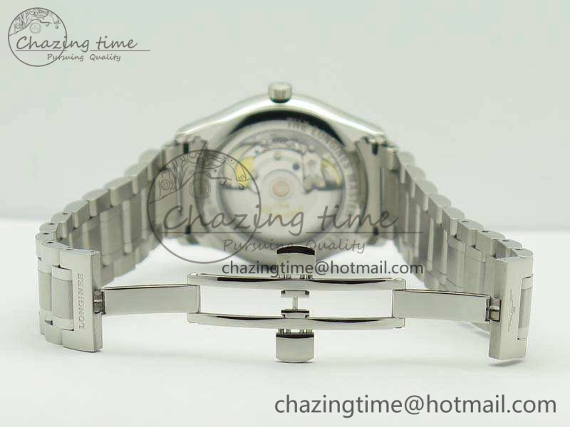 Master Collection SS LGF 1:1 Best Edition White Dial On SS Bracelet