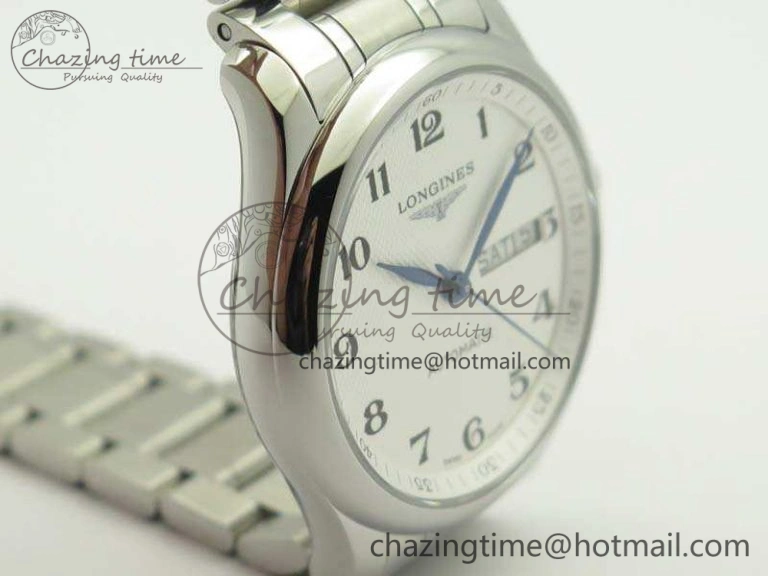 Master Collection SS LGF 1:1 Best Edition White Dial On SS Bracelet