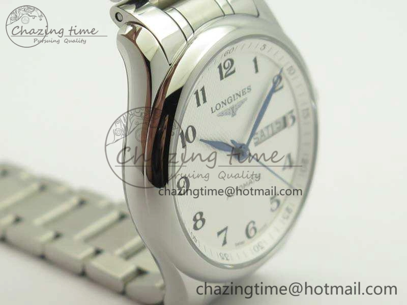 Master Collection SS LGF 1:1 Best Edition White Dial On SS Bracelet