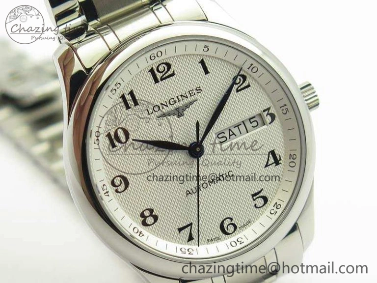 Master Collection SS LGF 1:1 Best Edition White Dial On SS Bracelet