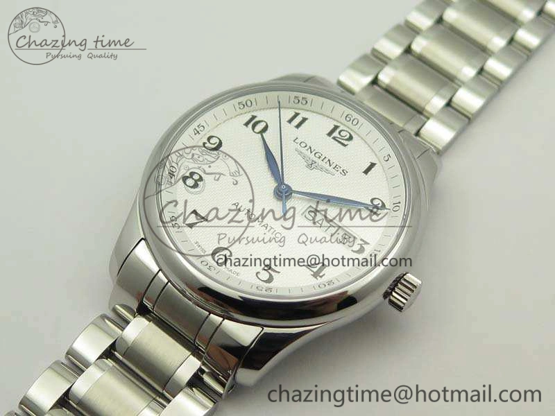 Master Collection SS LGF 1:1 Best Edition White Dial On SS Bracelet