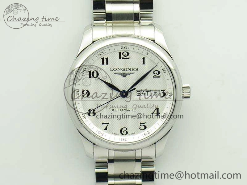 Master Collection SS LGF 1:1 Best Edition White Dial On SS Bracelet