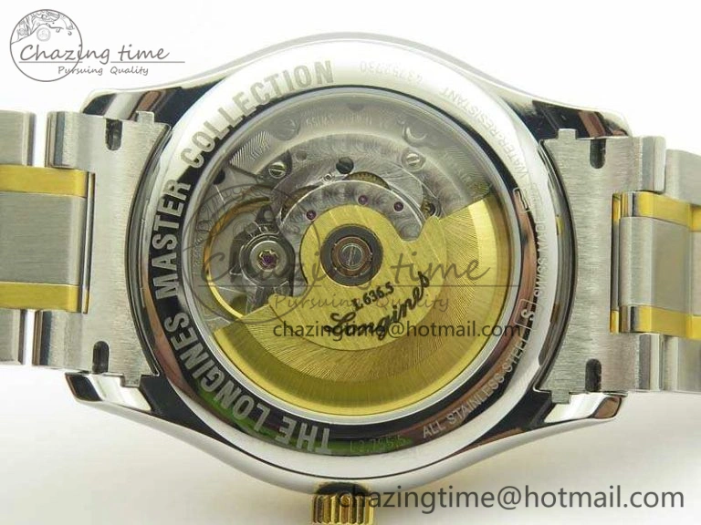 Master Collection SS YG LGF 1:1 Best Edition Gold Dial On SS YG Bracelet A2836