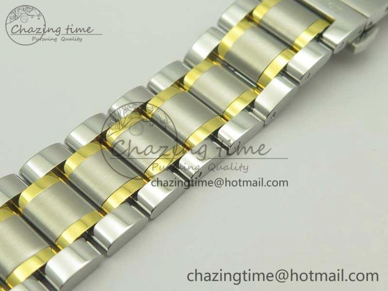 Master Collection SS YG LGF 1:1 Best Edition Gold Dial On SS YG Bracelet A2836