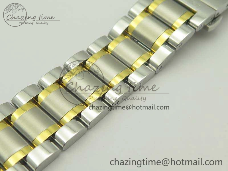 Master Collection SS YG LGF 1:1 Best Edition Gold Dial On SS YG Bracelet A2836
