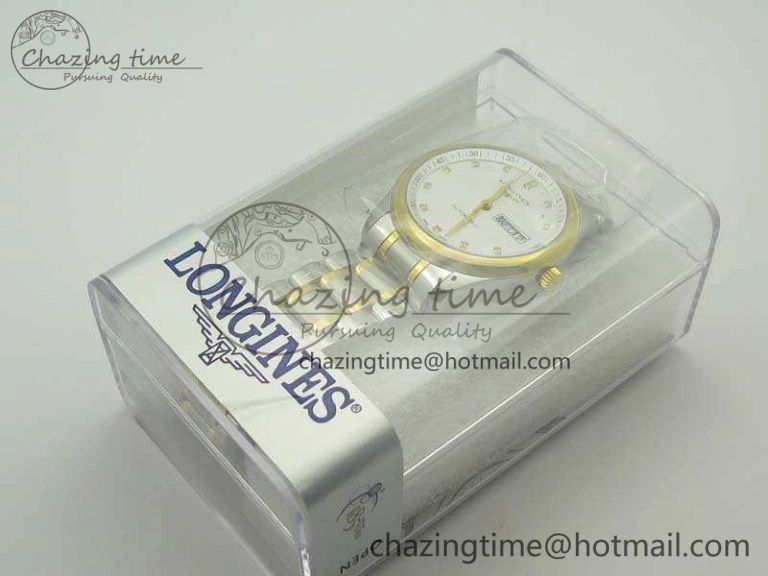 Master Collection SS YG LGF 1:1 Best Edition White Dial On SS YG Bracelet A2836