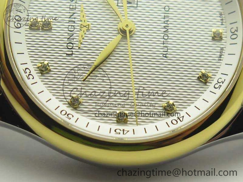 Master Collection SS YG LGF 1:1 Best Edition White Dial On SS YG Bracelet A2836
