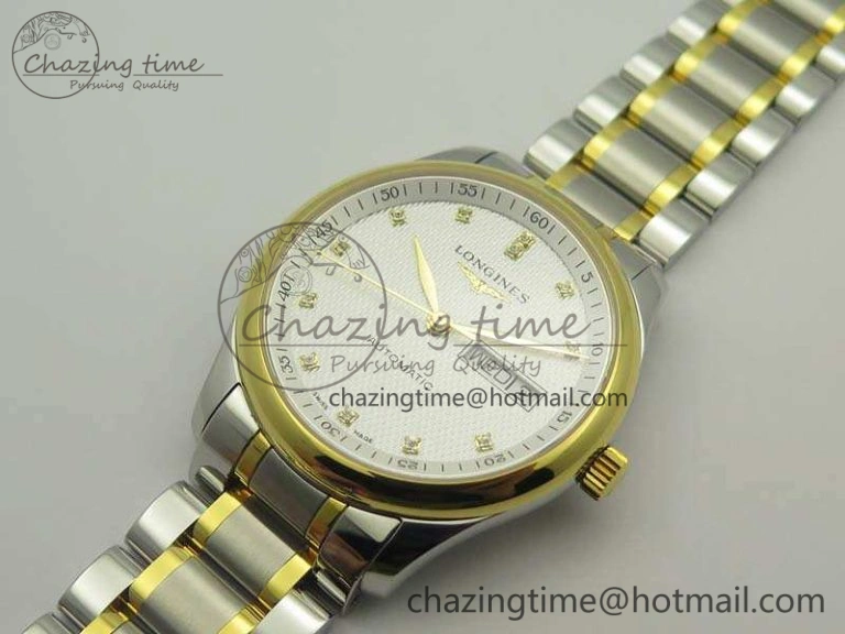 Master Collection SS YG LGF 1:1 Best Edition White Dial On SS YG Bracelet A2836