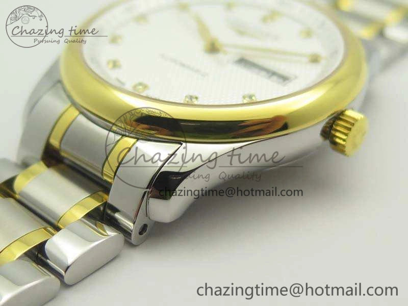 Master Collection SS YG LGF 1:1 Best Edition White Dial On SS YG Bracelet A2836
