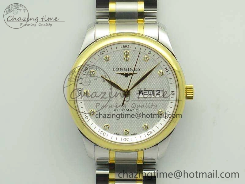 Master Collection SS YG LGF 1:1 Best Edition White Dial On SS YG Bracelet A2836