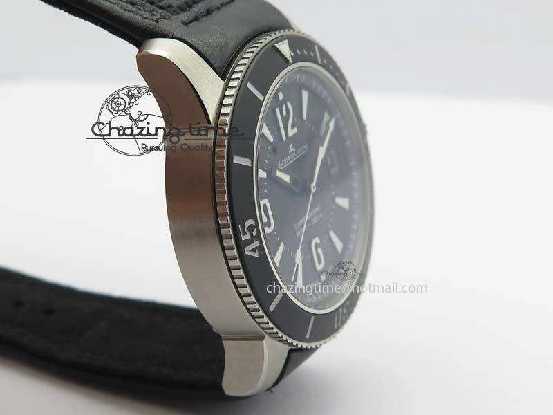 Master Compressor Diving Automatic Navy SEALS 1:1 Noob Best Edition On Black Leather Strap A2824