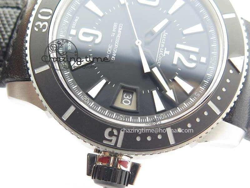 Master Compressor Diving Automatic Navy SEALS 1:1 Noob Best Edition On Black Leather Strap A2824