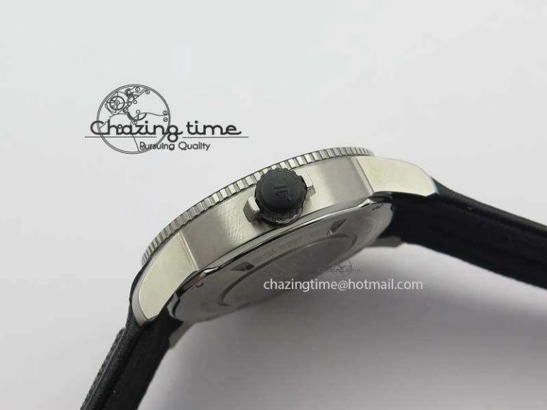 Master Compressor Diving Automatic Navy SEALS 1:1 Noob Best Edition On Black Leather Strap A2824