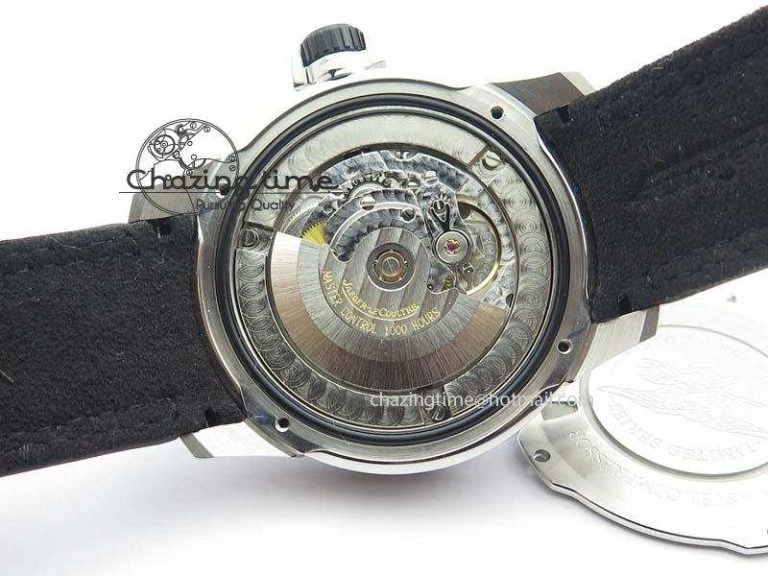 Master Compressor Diving Automatic Navy SEALS 1:1 Noob Best Edition On Black Leather Strap A2824