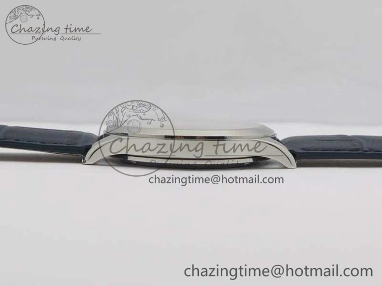 Master Control Date 1548530 SS ZF 1:1 Best Edition White Dial On Blue Leather Strap A899 1