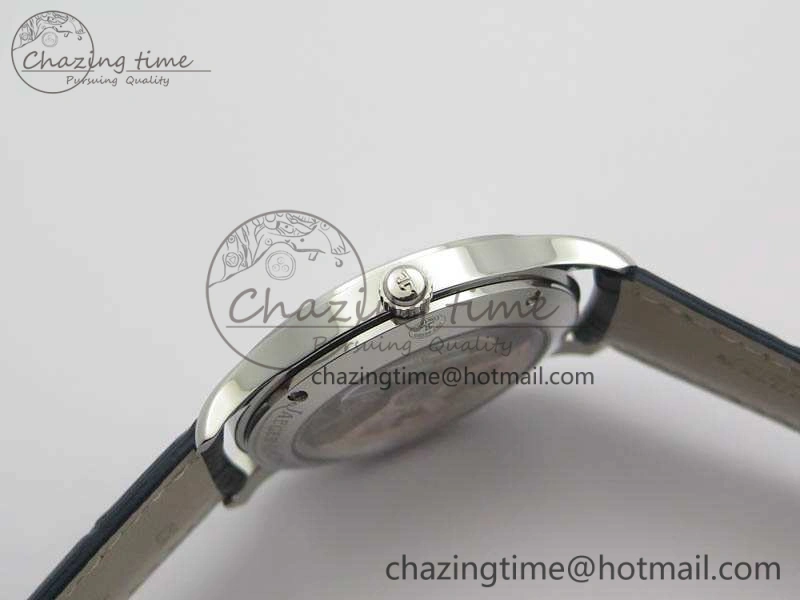 Master Control Date 1548530 SS ZF 1:1 Best Edition White Dial On Blue Leather Strap A899 1