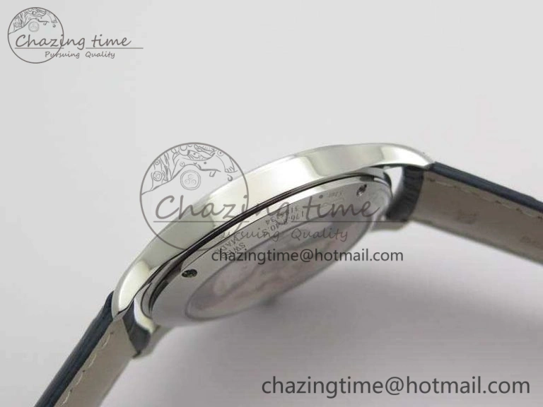 Master Control Date 1548530 SS ZF 1:1 Best Edition White Dial On Blue Leather Strap A899 1