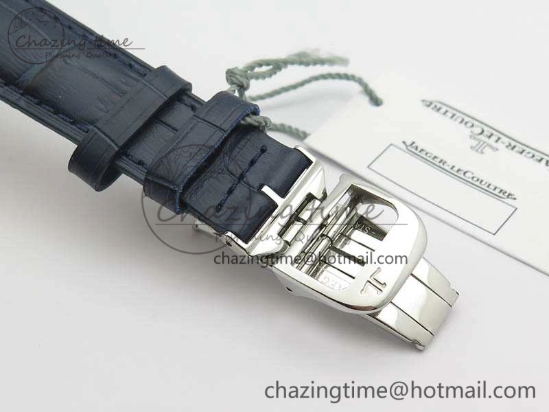 Master Control Date 1548530 SS ZF 1:1 Best Edition White Dial On Blue Leather Strap A899 1